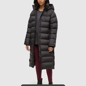 $393 Retail BNWT TenTree Black Winter Lookout Long Puffer Cloud Shell Women’s M